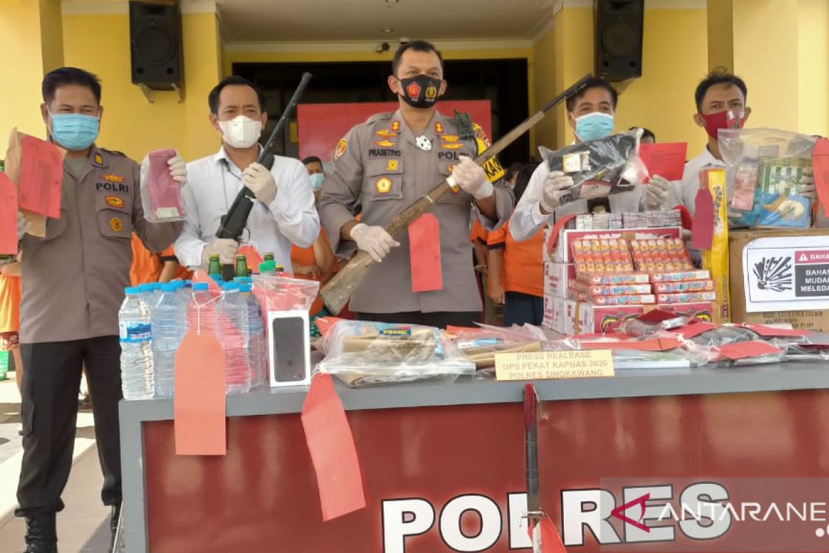 Polisi amankan 37 tersangka selama operasi Pekat Kapuas