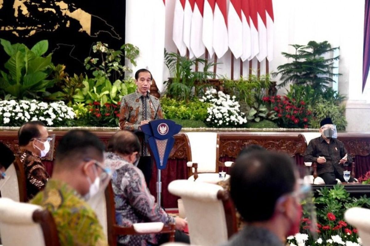 Presiden Joko Widodo optimistis dalam pengendalian COVID-19