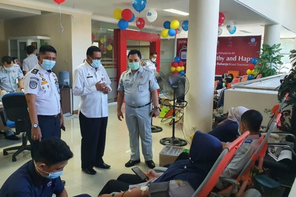Semarakkan HUT Ke 60, Jasa Raharja Riau kumpulkan 75 kantong darah