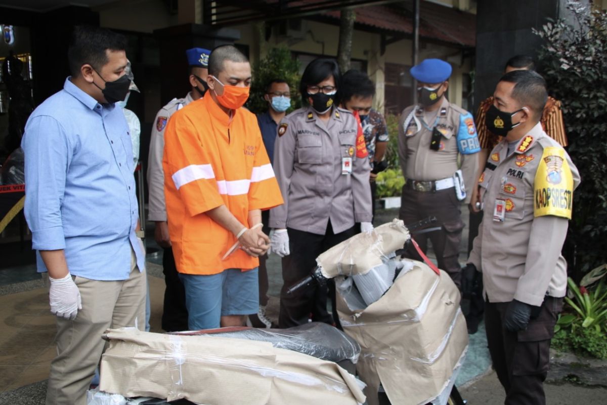 Polisi ringkus pelaku penggelapan 13 unit motor di Kota Malang