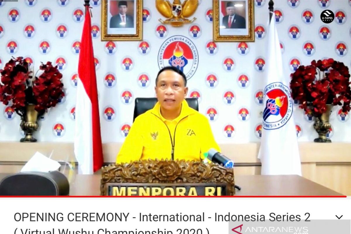 Menpora harap Kejuaraan Wushu Virtual 2020 lahirkan bibit muda atlet