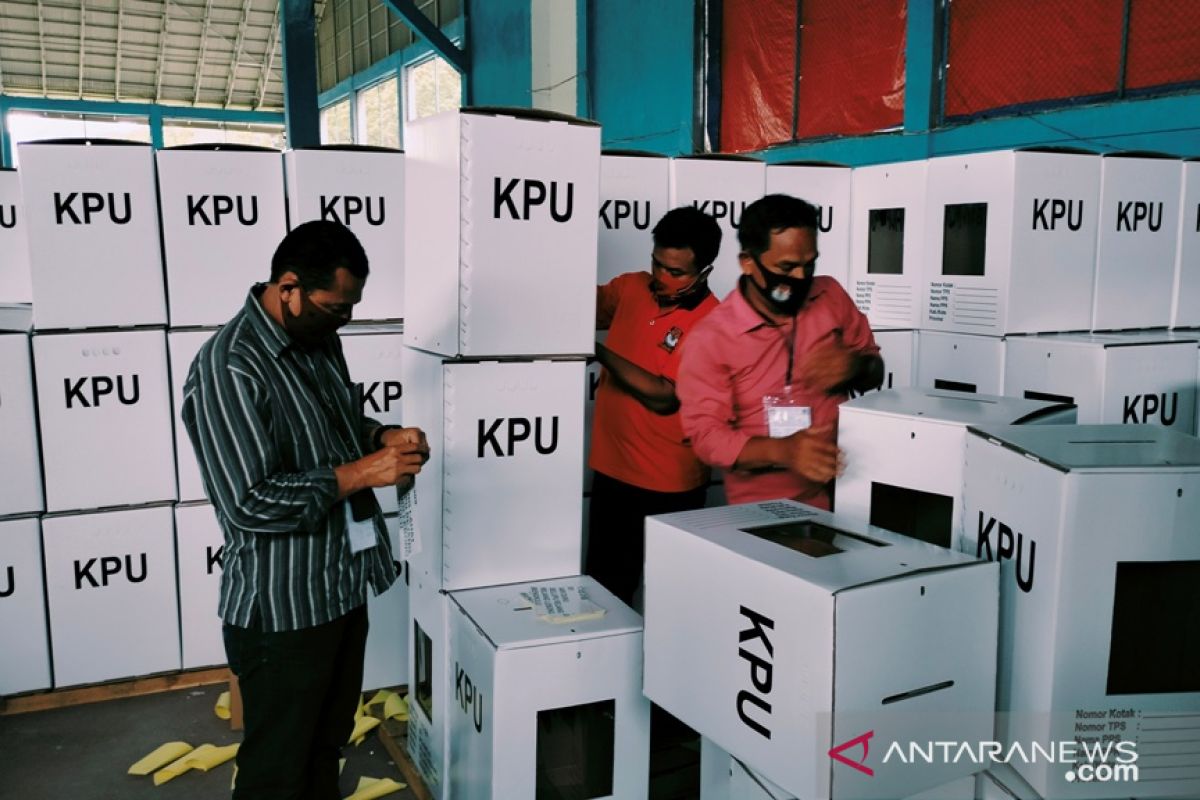 KPU Rejang Lebong persiapkan pendistribusian logistik Pilkada 2020