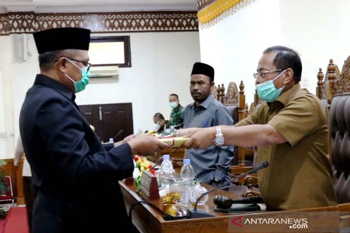 DPRK Aceh Barat terima pengajuan R-APBK 2021 Rp1,34 triliun