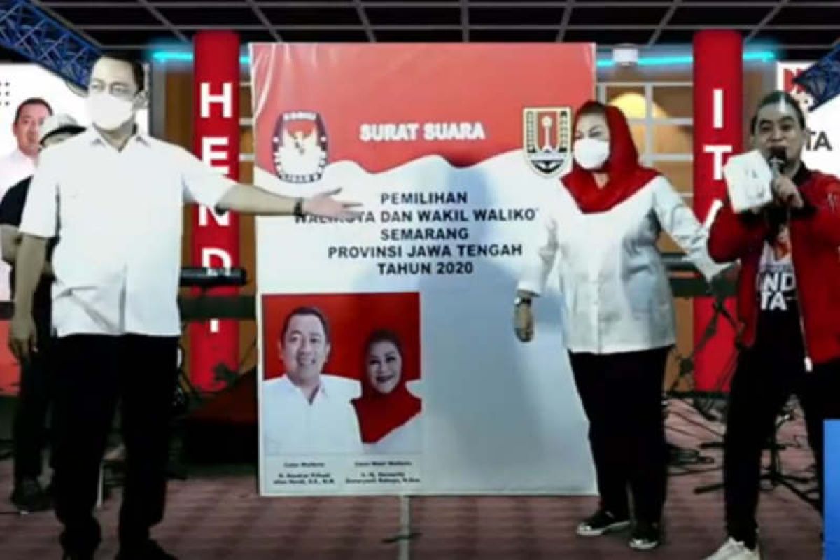 26.000 warga Semarang saksikan kampanye virtual Hendi-Ita