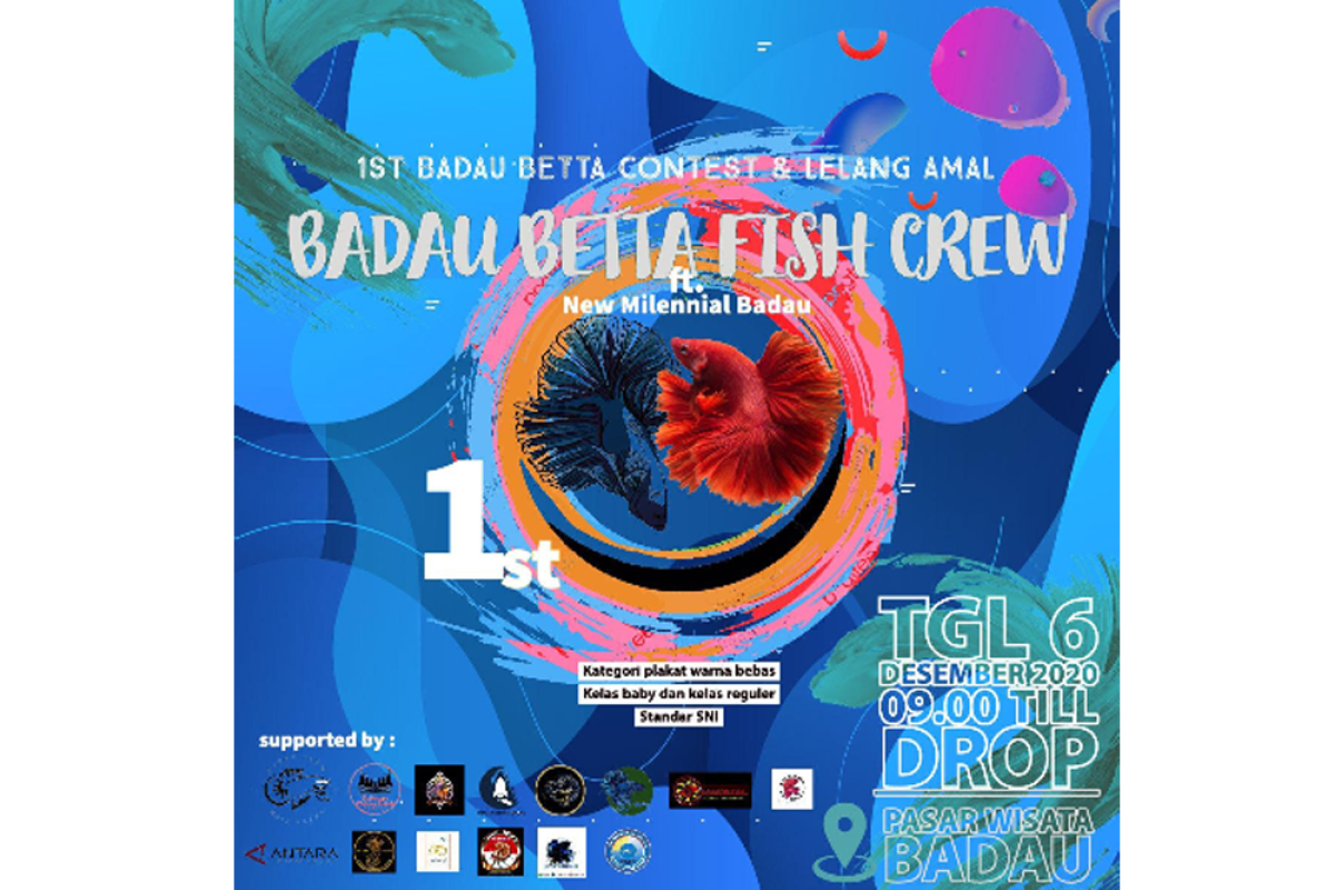 Kontes Ikan Cupang dipusatkan di Pasar Wisata Badau batas RI-Malaysia