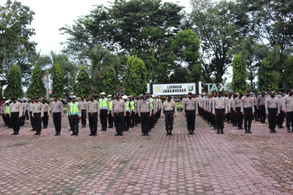 267 personel Polres Langkat amankan pilkada Samosir, Labuhanbatu dan Asahan