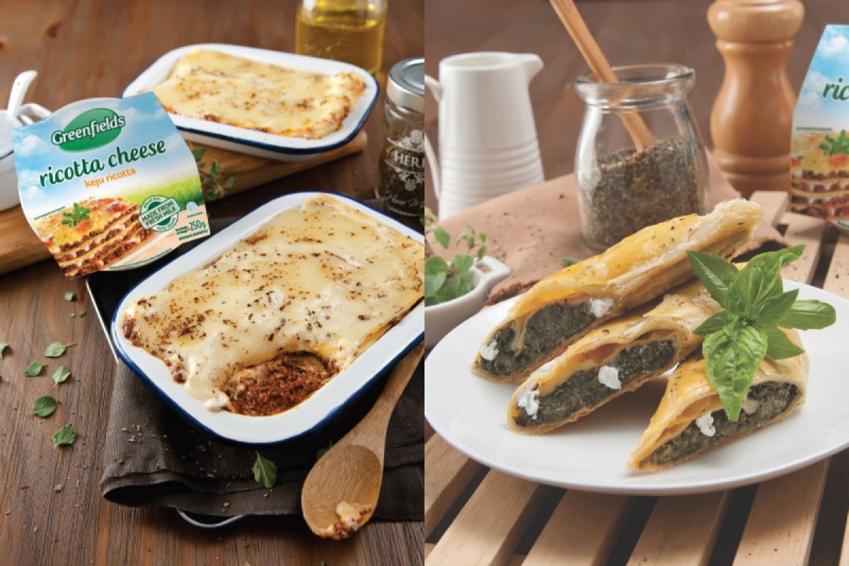 Resep lasagna & spinach and ricotta rollala