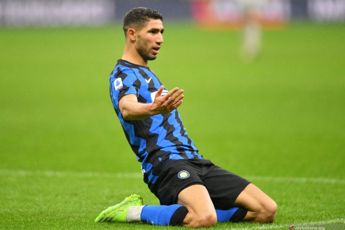 Liga Italua, dwigol Achraf Hakimi bawa Inter menang 3-1 atas Bologna