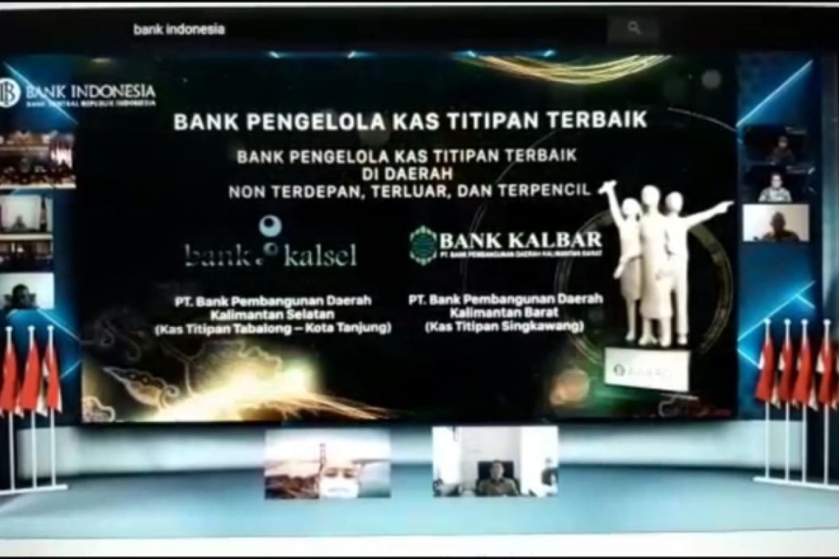 Bank Kalbar Cabang Singkawang terima penghargaan kas titipan terbaik