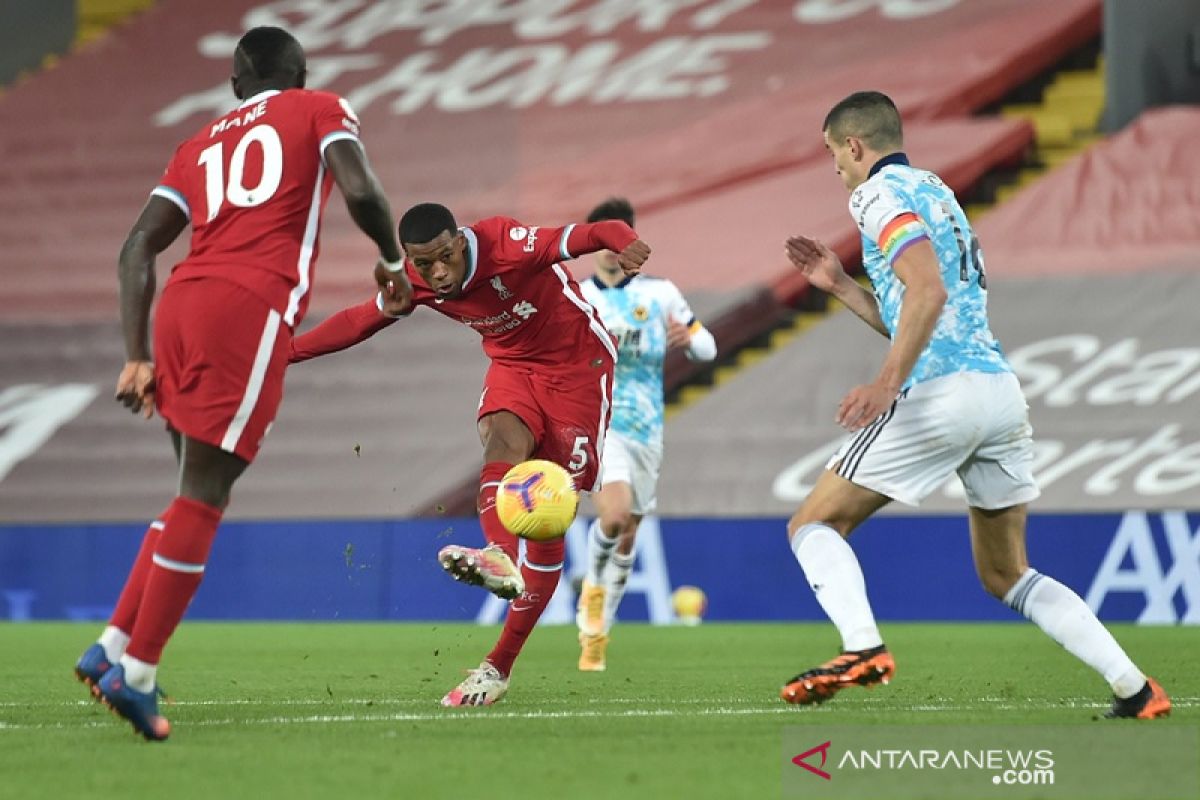 Liverpool pertajam rekor kandang dengan gasak Wolverhampton 4-0