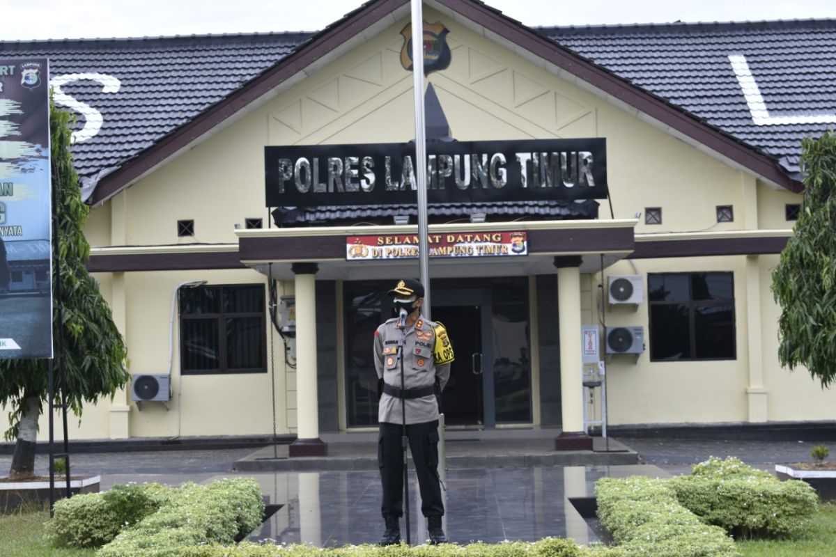 Polres Lampung Timur terima 225 personel BKO bantu amankan Pilkada