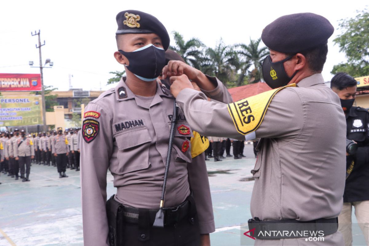 438 Banjarmasin police undergo rapid test before securing TPS