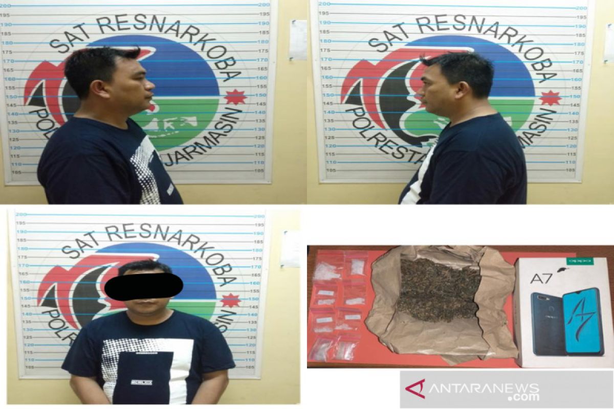 Karyawan swasta ditangkap miliki delapan paket sabu-sabu dan satu bungkus ganja