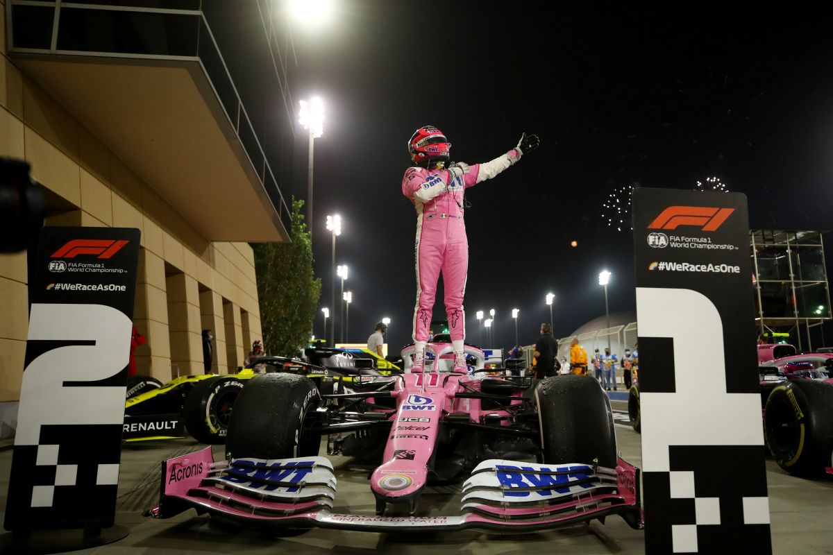 Sergio Perez raih kemenangan perdana di F1, setelah menangi GP Sakhir