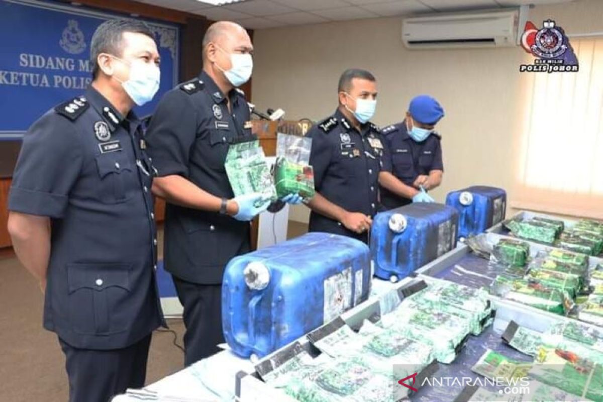 Penyelundupan narkoba asal Johor ke Indonesia digagalkan