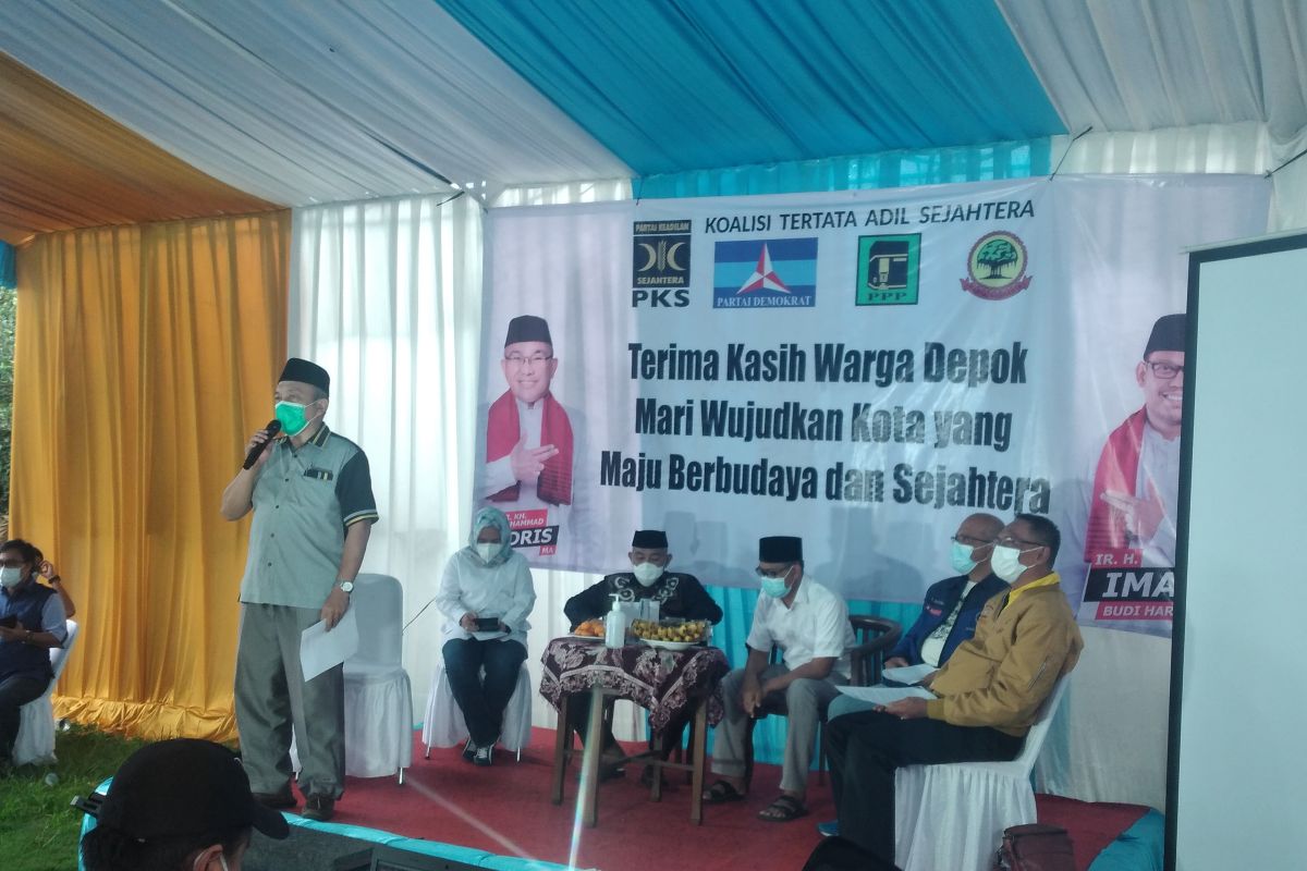 Pilkada Depok, Idris-Imam klaim unggul hitung cepat 55,38 persen