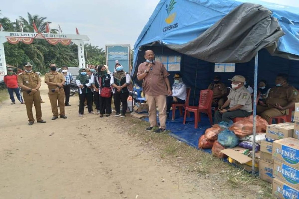 Pemkab Langkat salurkan bantuan buat dua kecamatan terdampak banjir