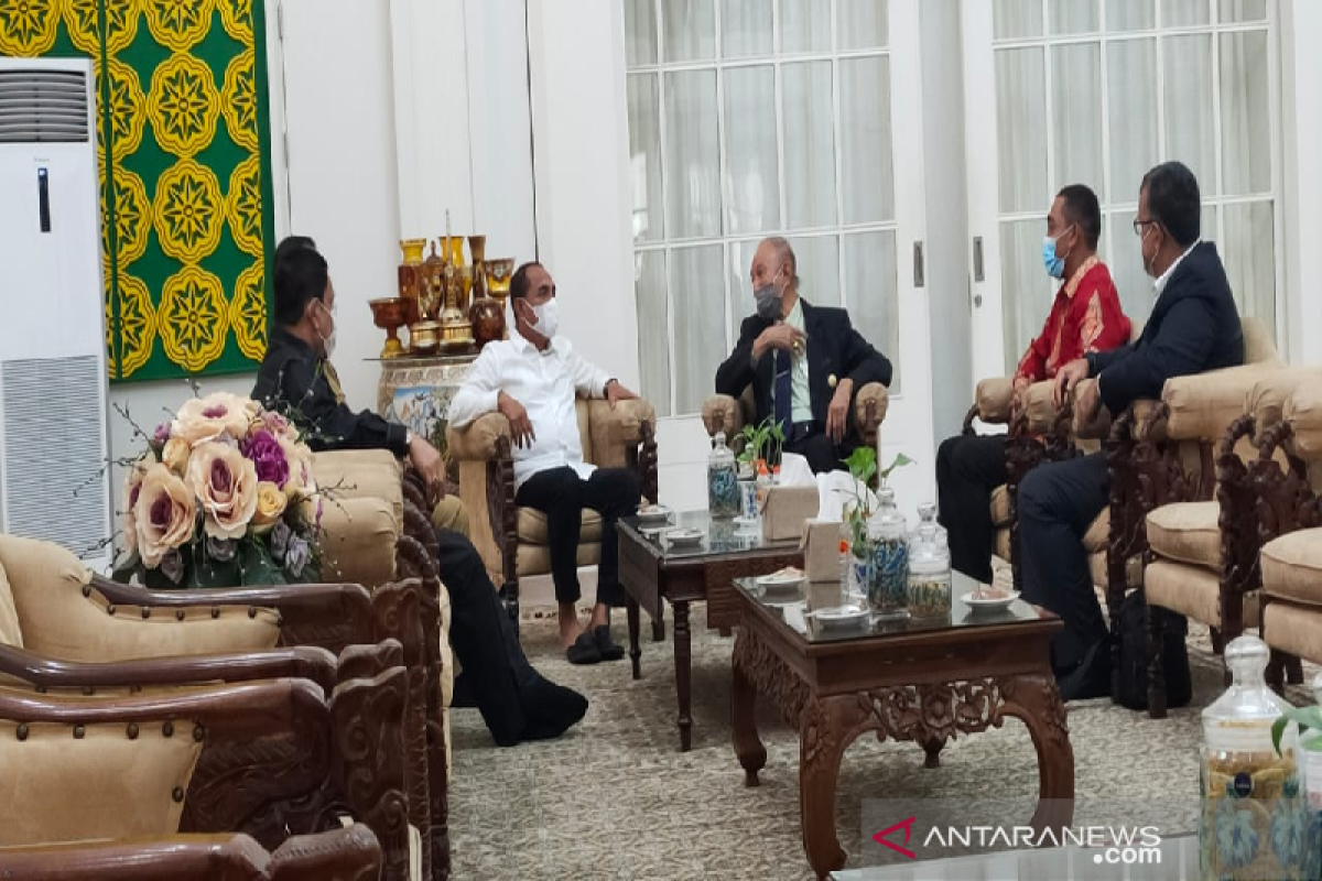 Ketua DPR Aceh bahas masalah perbatasan dengan Gubernur Sumut