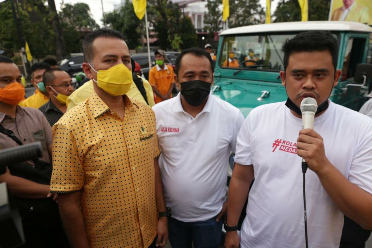 Unggul hasil hitung cepat, Bobby-Aulia temui Ketua Golkar Sumut: Terimakasih Bang Ijeck