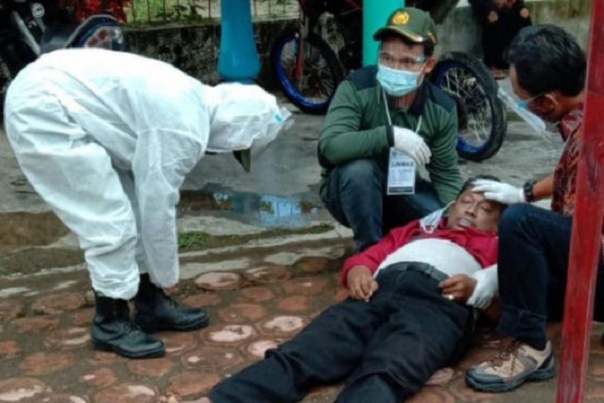 Warga Desa Soso Kabupaten Blitar, Jawa Timur meninggal dunia setelah mencoblos