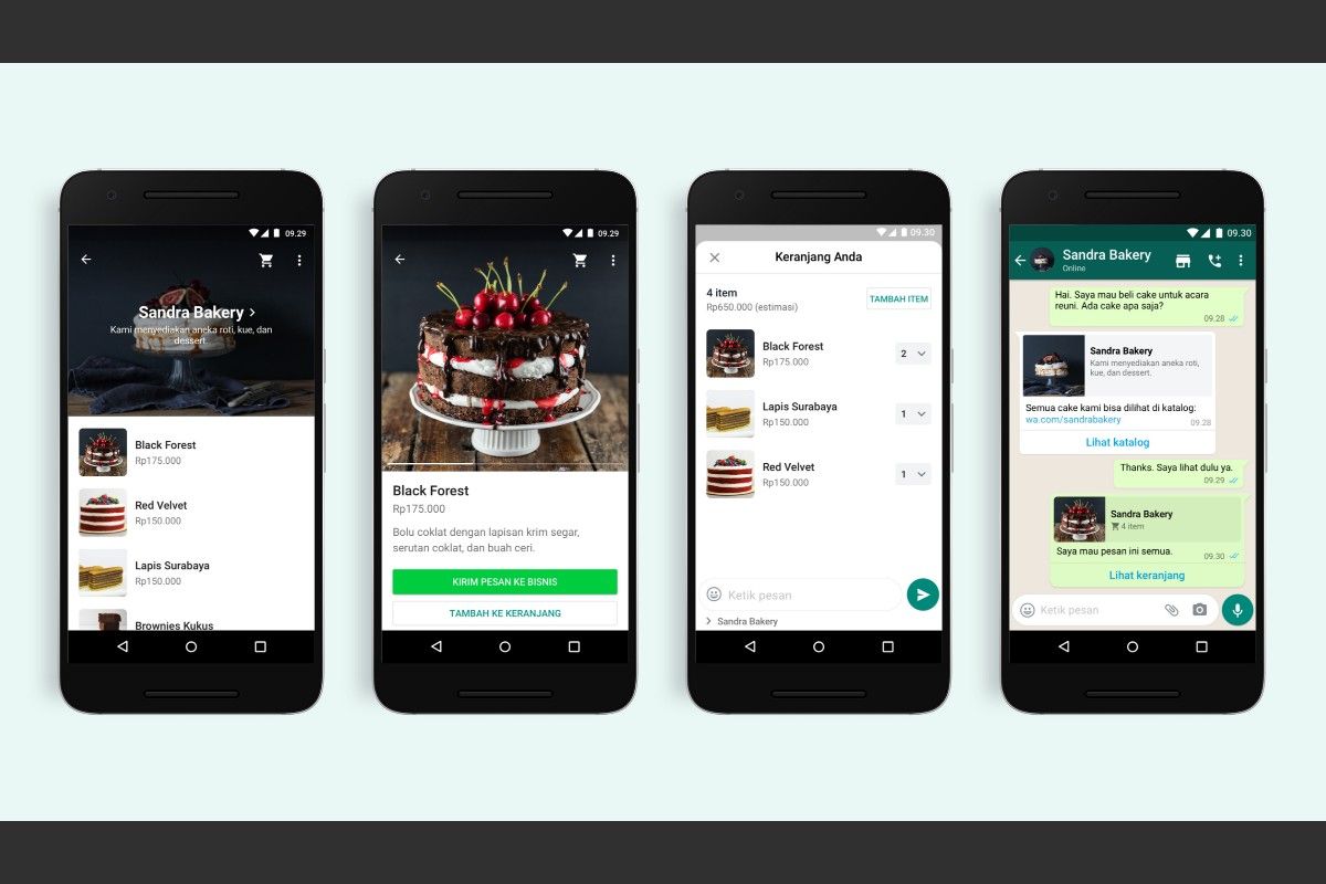 WhatsApp Business menambah fitur keranjang belanja