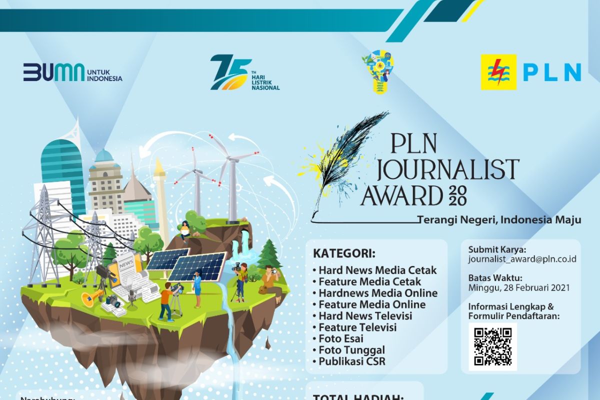 Apresiasi insan pers, PLN gelar Journalist Award 2020