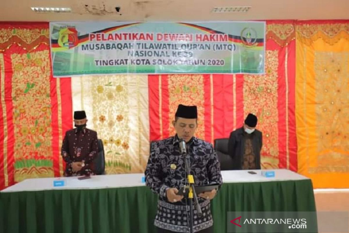 Wawako Solok lantik dewan hakim MTQ Ke-39 tingkat Kota Solok