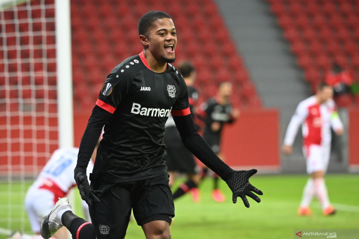 Leverkusen tutup dengan kemenangan atas Slavia