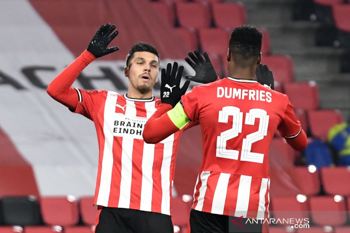 Liga Europa, PSV kunci puncak Grup E Liga Europa setelah gulung AC Omonia 4-0