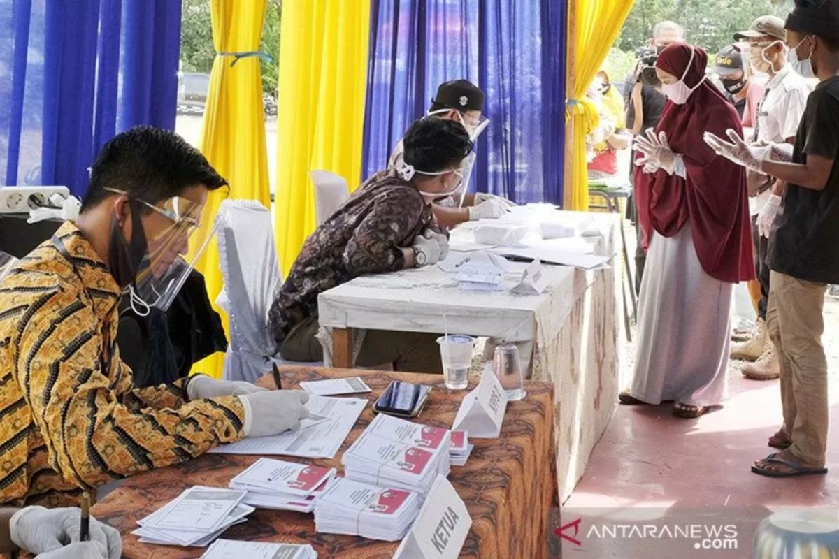 Tingkat partisipasi pilkada lima kabupaten  di Sumsel lampaui 80 persen