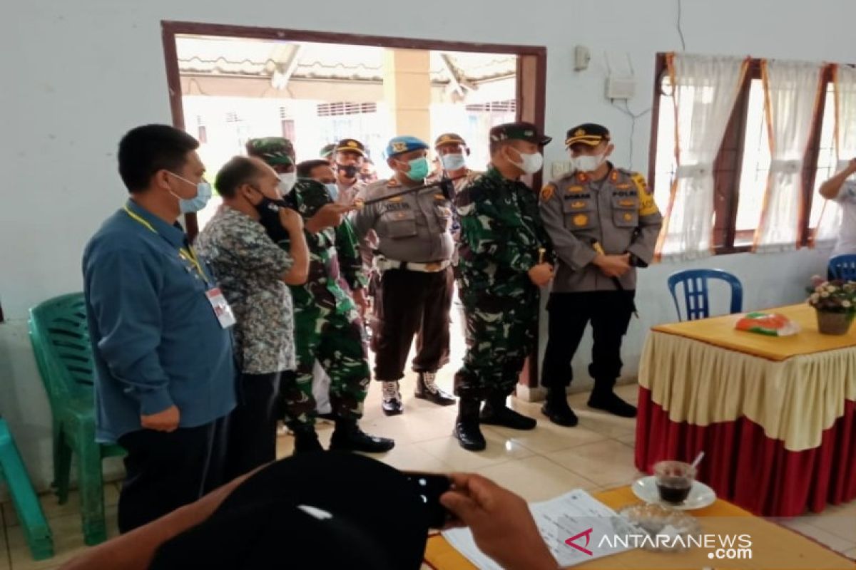 Danrem--Dandim, Kapolres Tapsel pantau penghitungan suara tingkat PPK Angkola Timur