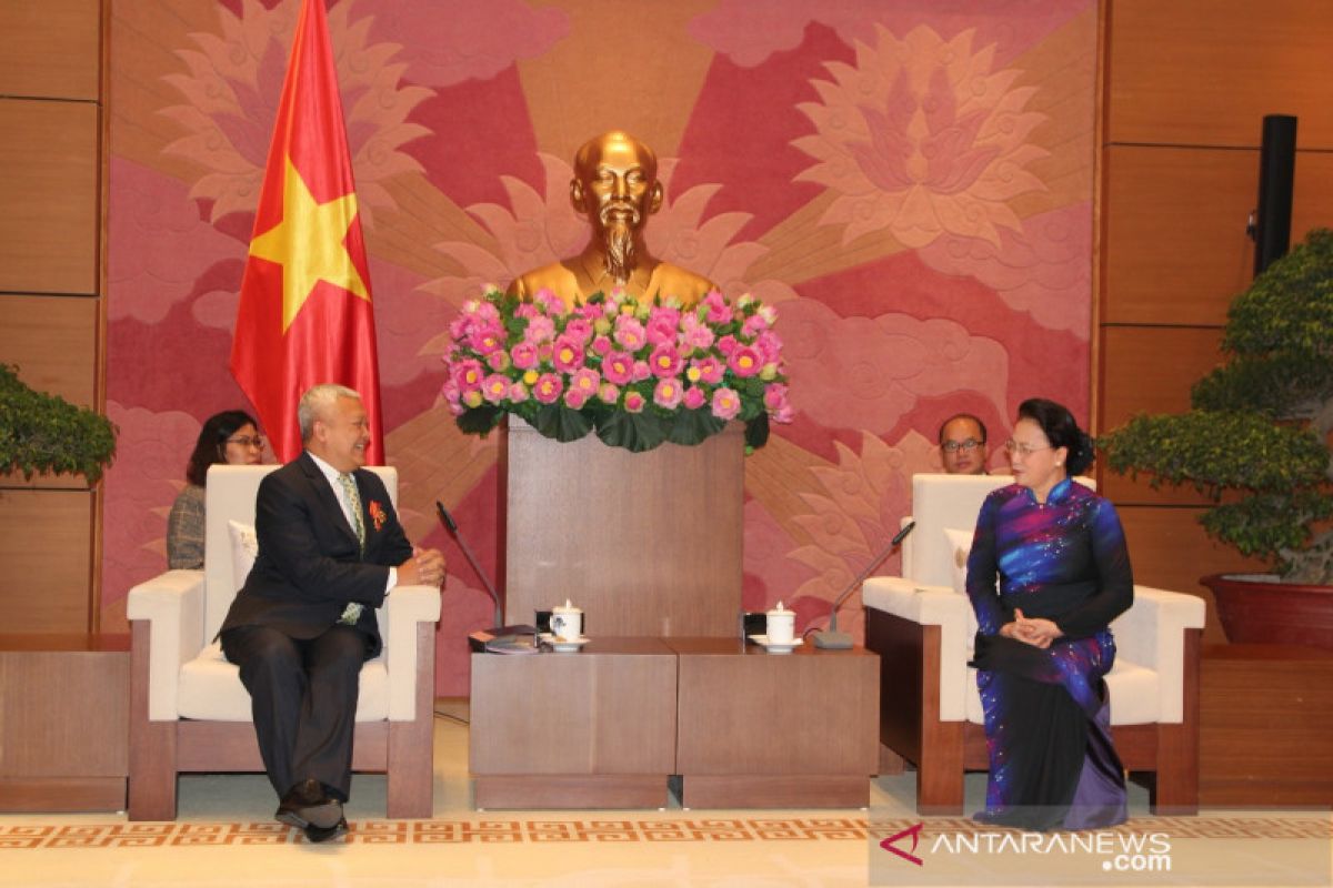 Dubes RI pamit pada Ketua Parlemen Vietnam, dijanjikan bantuan masker