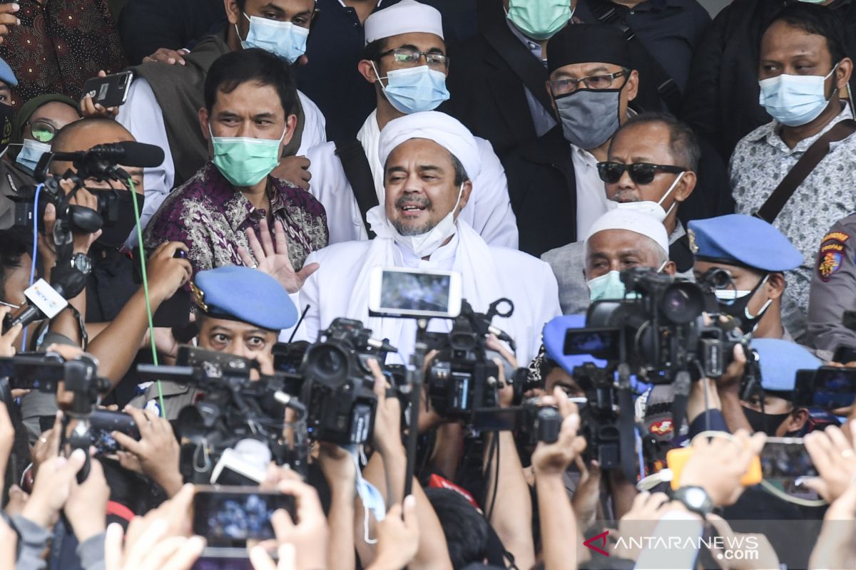 FPI leader Habib Rizieq Shihab respects legal process