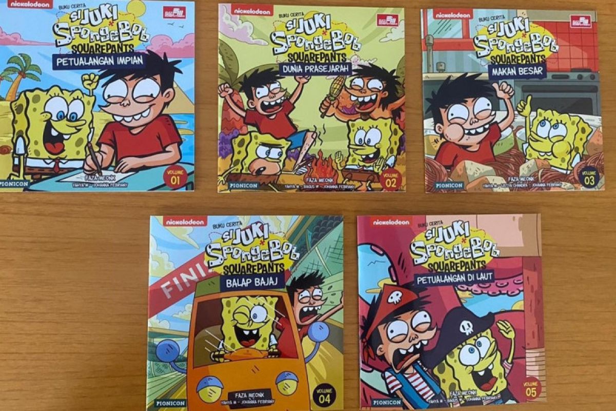 Seri buku cerita "Si Juki x SpongeBob SquarePants" diluncurkan