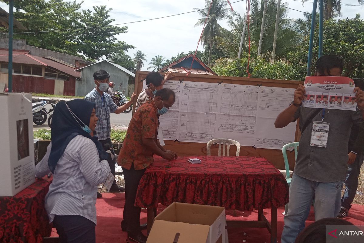 Partisipasi PSU di TPS 57 Lubukbasung Agam berkurang