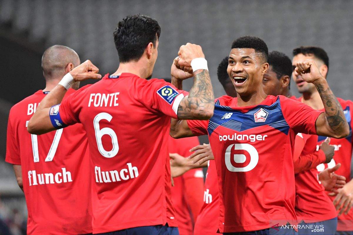 Kalahkan Bordeaux 2-1, Lille ambil alih puncak klasemen dari PSG
