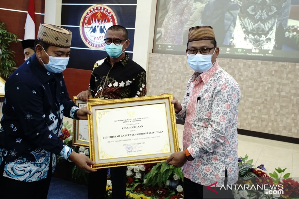 Gorontalo Utara raih penghargaan sebagai Kabupaten Peduli HAM
