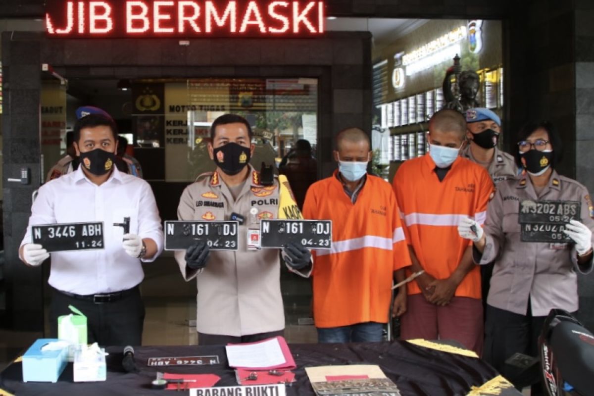 Polisi tangkap dua anggota sindikat pencurian motor di Kota Malang