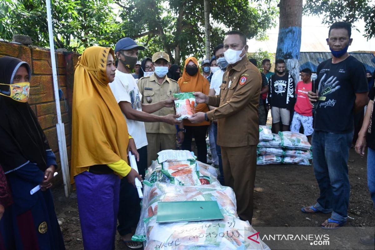Pemkab Gorontalo Utara salurkan bantuan bibit jagung varietas R7