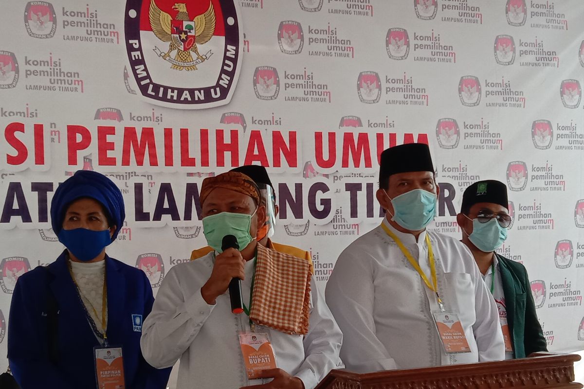 KPU tetapkan Dawam-Azwar bupati dan wakil bupati Lampung Timur terpilih