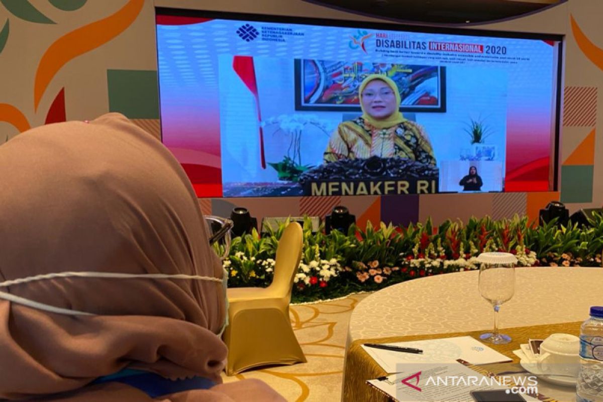 Menaker tegaskan penyandang disabilitas adalah subjek pembangunan