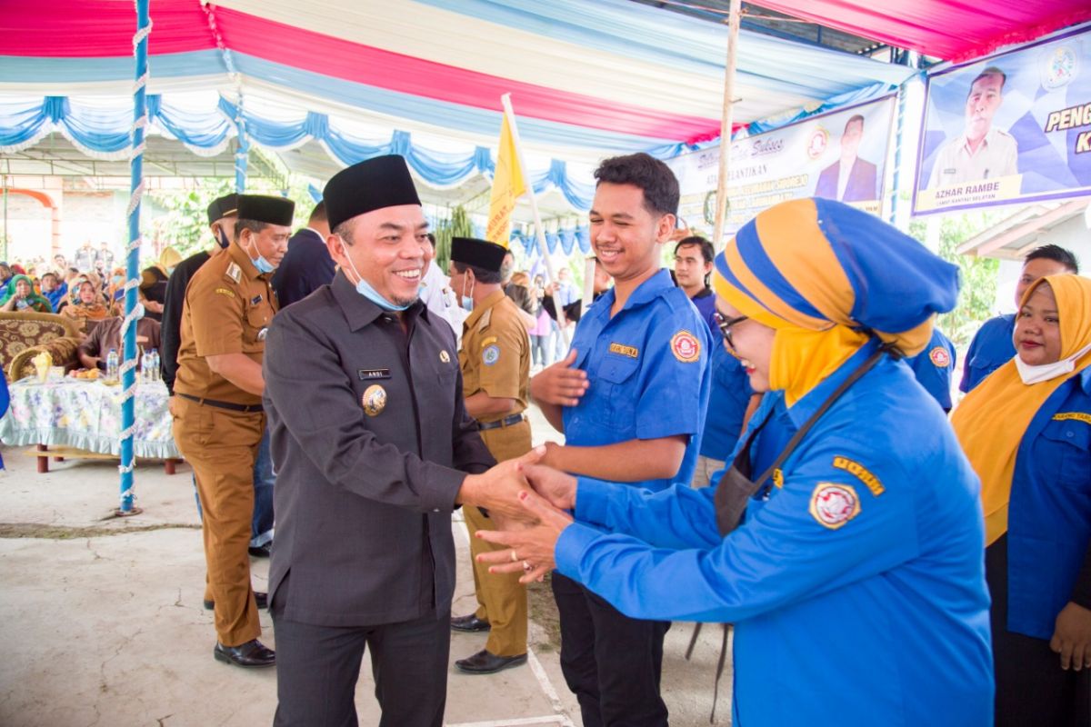 Bupati Labuhanbatu Hadiri Pelantikan Pengurus Karang Taruna Kelurahan Sidorejo