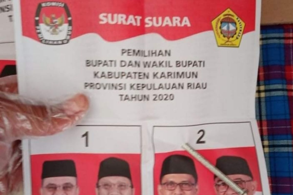 Selisih suara ARAH dan BERSINAR hanya 86 suara dalam Pilkada Karimun