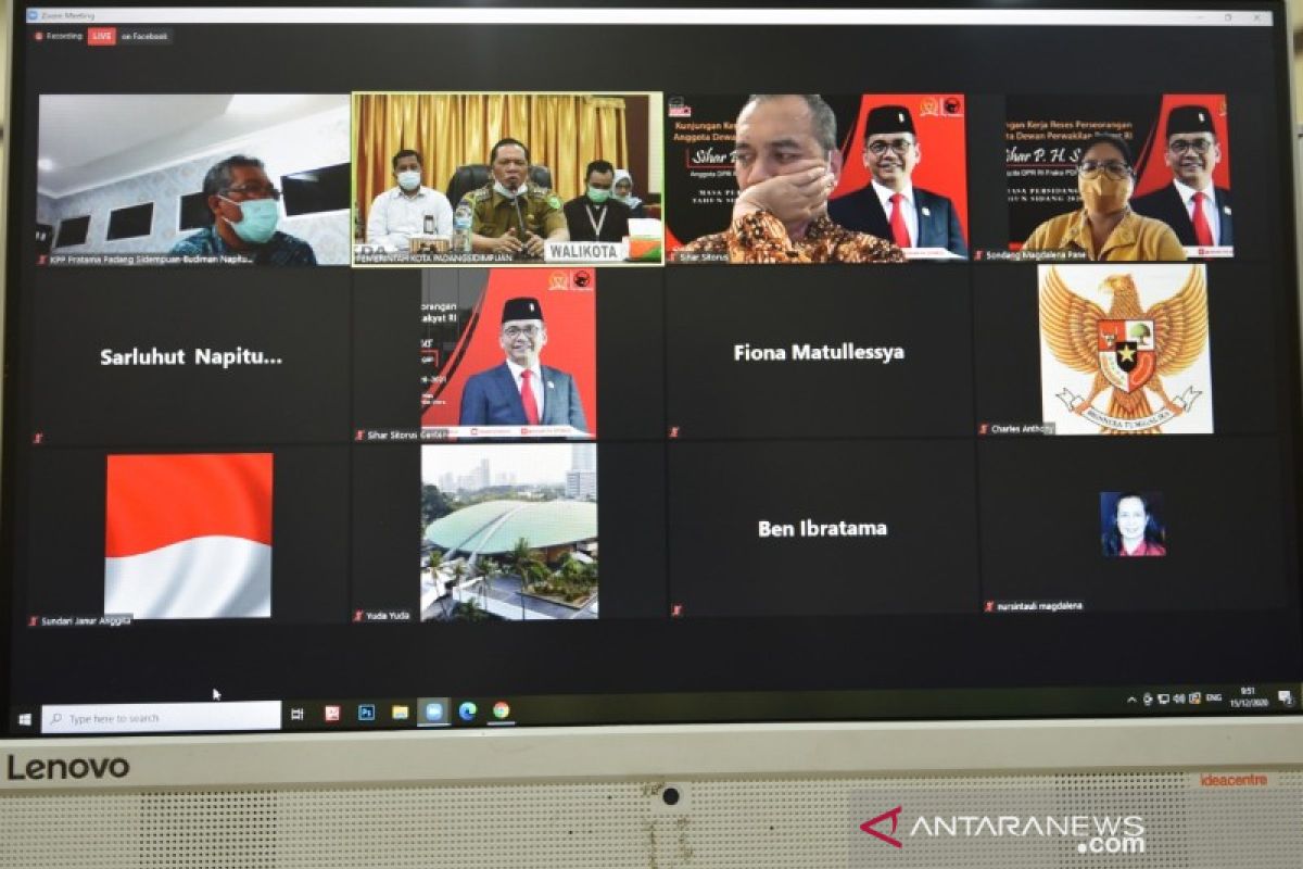Wali Kota Padangsidimpuan hadiri reses Sihar Sitorus secara virtual
