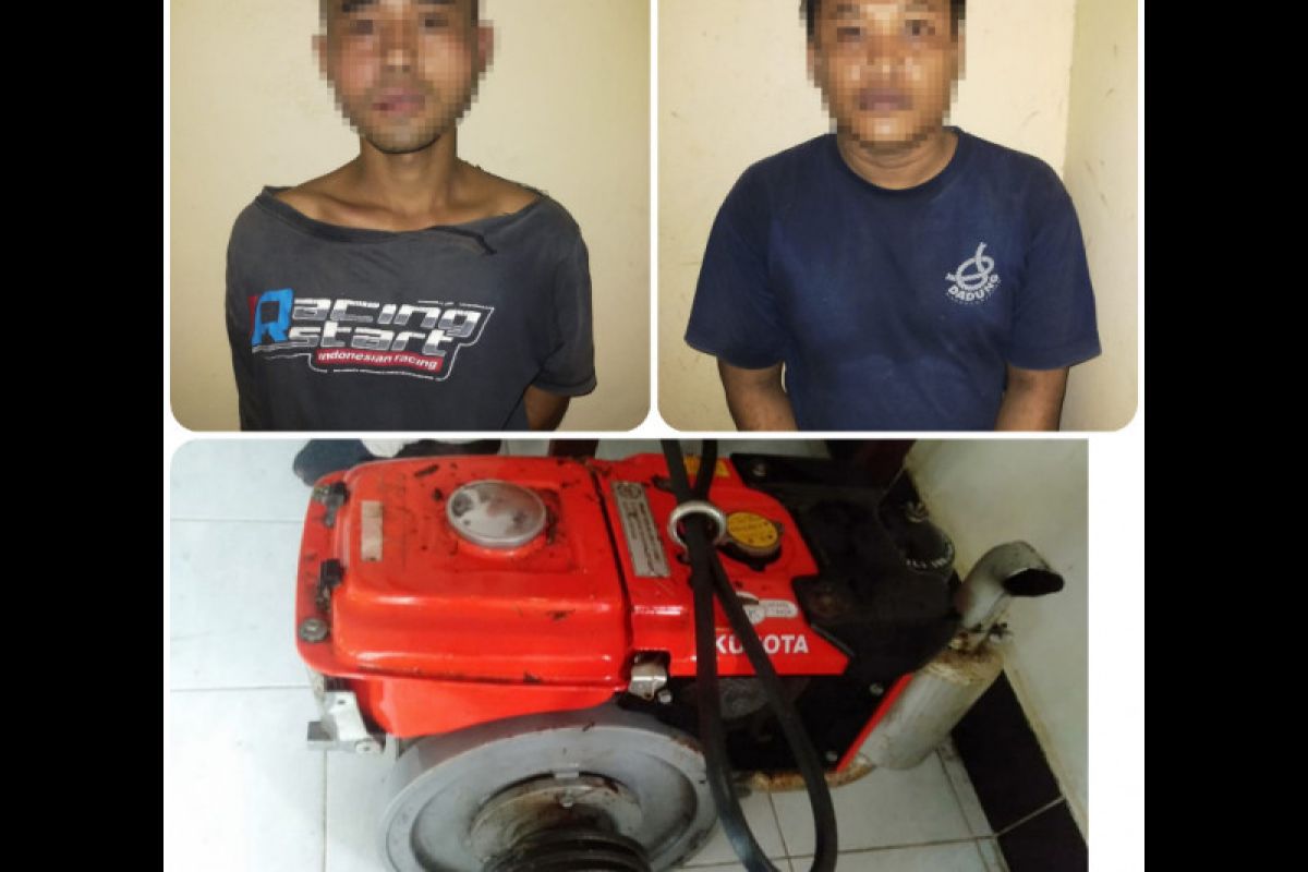 Dua pemuda di Lombok Tengah diringkus polisi karena curi mesin pompa air