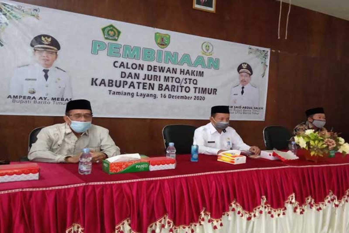 Profesional dalam menilai, calon Dewan Hakim MTQ Bartim mulai dilatih