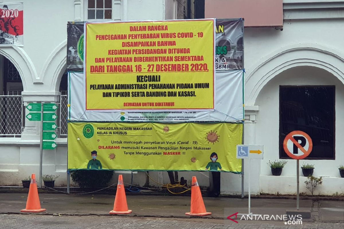 PN Makassar batasi persidangan tatap muka