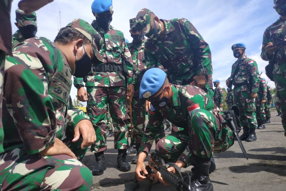 486 prajurit Raider Khusus 644/Walet Sakti diberangkatkan ke Negara Kongo