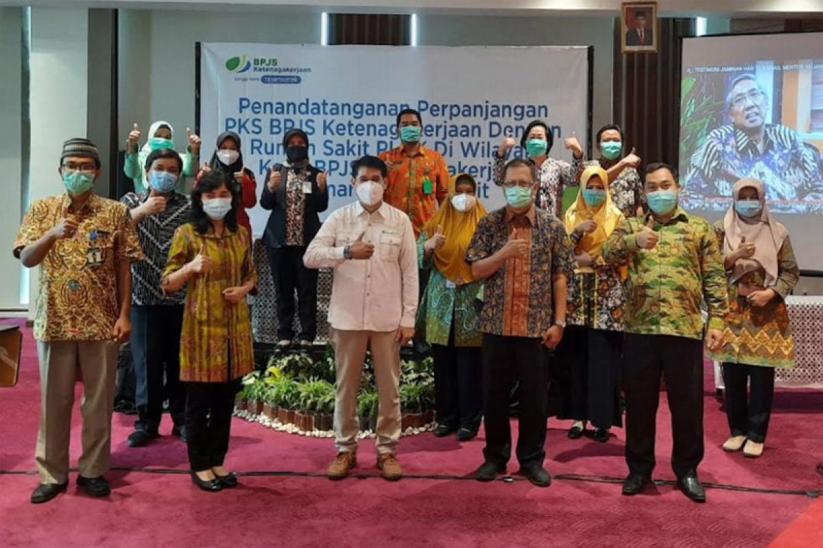 BPJAMSOSTEK Semarang Majapahit-PLKK tandatangani perpanjangan PKS