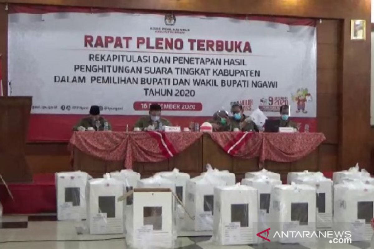 Pilkada Ngawi: Pasangan Ony-Antok raih 94,42 persen suara lawan kotak kosong